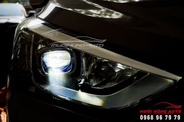 Độ BI LED DOMAX OMEGA Laser Tăng Sáng Xe Santafe