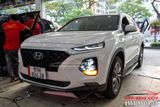 Độ 04 Bi LED Jaguar Tăng Sáng Xe Hyundai Santafe 2019