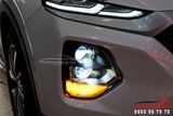 Độ 04 Bi LED Jaguar Tăng Sáng Xe Hyundai Santafe 2019