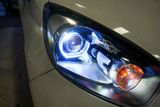 Độ Đèn Bi LED Domax X-LED Pro Và Vòng Angel Eyes Mẫu BMW Cho Xe Kia Morning
