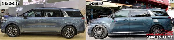 Độ Mâm Lazang Đúc Thể Thao Cho Xe Kia Carnival 2022 Chuyên Nghiệp
