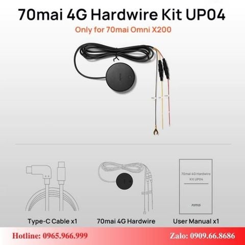 Bộ kit 4G cho camera hành trình Xiaomi 70mai Omni X200, 70mai A810