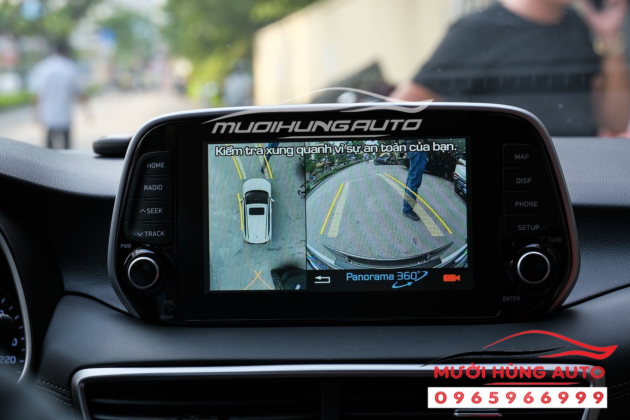 Lắp camera 360 độ zin theo xe Hyundai Tucson 2020 Mười Hùng Auto