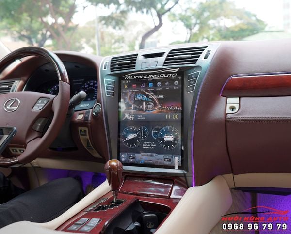 Trang Bị Bộ Màn Hình Android Và Camera 360 Cao Cấp Cho Xe Lexus LS460L