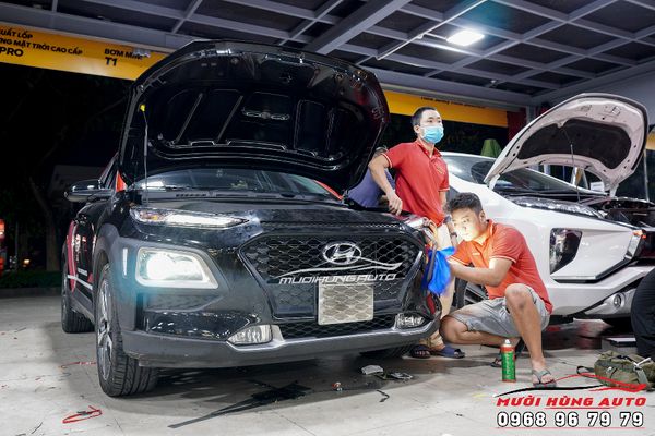 Cặp Đèn Bi LED Aozoom Leo Light Tăng Sáng Hoàn Hảo Cho Xe Hyundai Kona