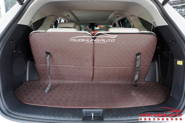 Lót Sàn Da Xe Kia Sorento 2021 Màu Nâu Sang Trọng
