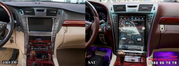 Trang Bị Bộ Màn Hình Android Và Camera 360 Cao Cấp Cho Xe Lexus LS460L
