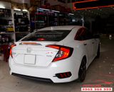 Lắp Đuôi Cá Honda Civic Có Đèn Màu Trắng