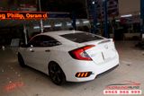 Lắp Đuôi Cá Honda Civic Có Đèn Màu Trắng