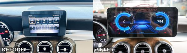 Lắp Màn Hình Android Cho Xe Mercedes GLC 250 2019
