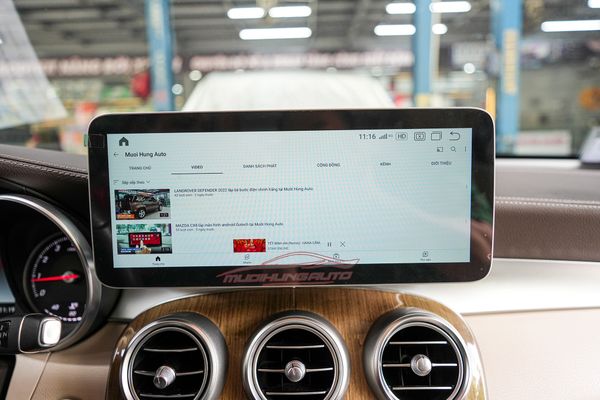 Lắp Màn Hình Android Cho Xe Mercedes GLC 250 2019