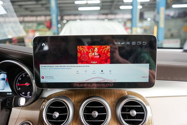 Lắp Màn Hình Android Cho Xe Mercedes GLC 250 2019