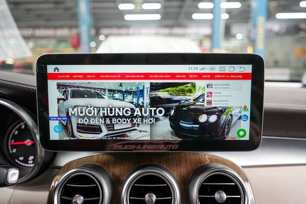 Lắp Màn Hình Android Cho Xe Mercedes GLC 250 2019