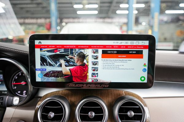 Lắp Màn Hình Android Cho Xe Mercedes GLC 250 2019