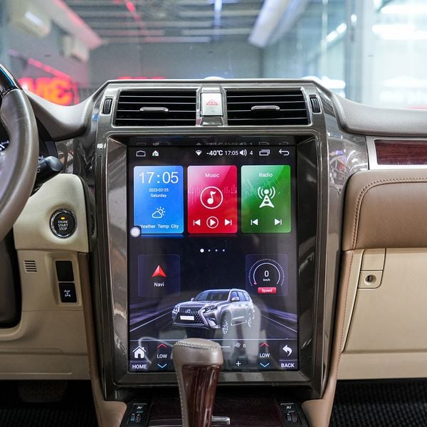 Lắp Màn Hình Android Tesla Cho Xe Lexus GX460 2015