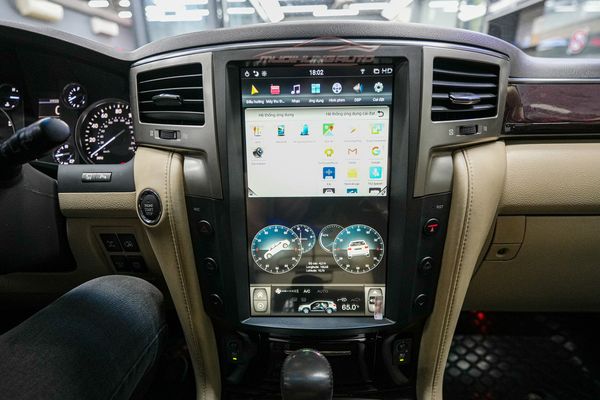 Lắp Màn Hình DVD Android Tesla Cho Xe Lexus LX570 2012