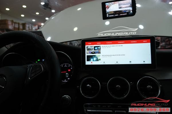 Lắp Màn Hình DVD Android Xe Mercedes C200