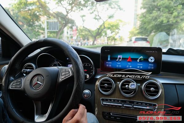 Lắp Màn Hình DVD Android Xe Mercedes C250 2015