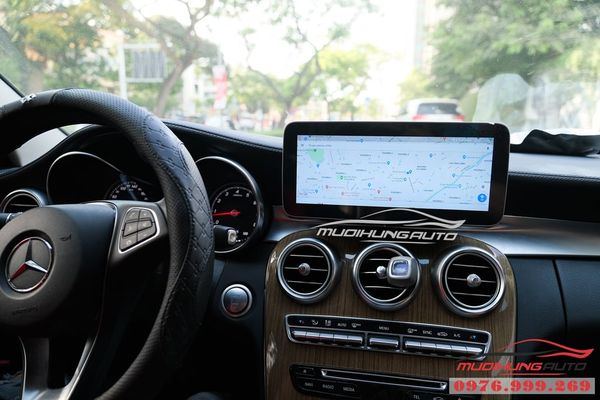 Lắp Màn Hình DVD Android Xe Mercedes C250 2015
