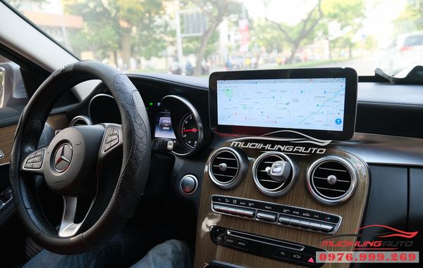 Lắp Màn Hình DVD Android Xe Mercedes C250 2015
