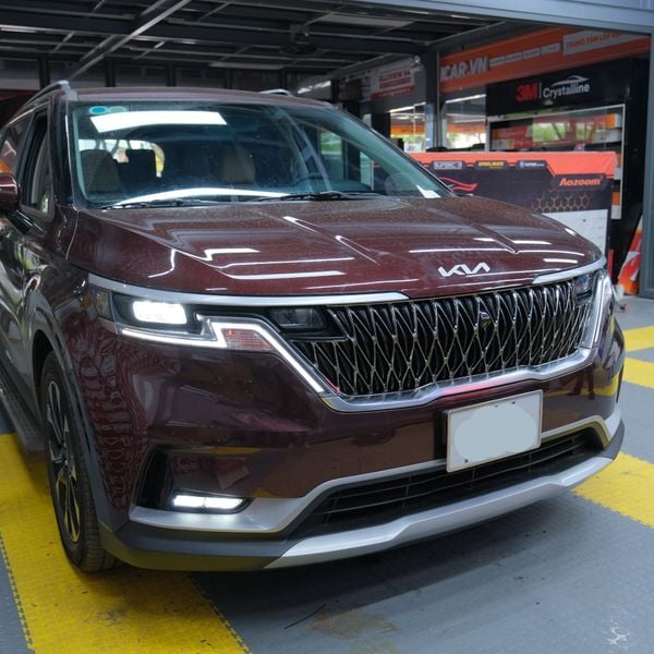 Lắp Mặt Ga Lăng Cao Cấp Cho Xe Kia Carnival