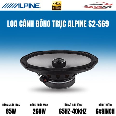 Loa cánh đồng trục Alpine S2-S69