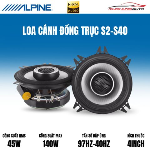 Loa cánh đồng trục Alpine S2-S40
