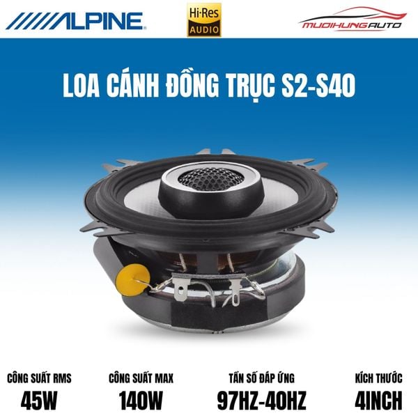 Loa Cánh Đồng Trục Alpine S2-S40