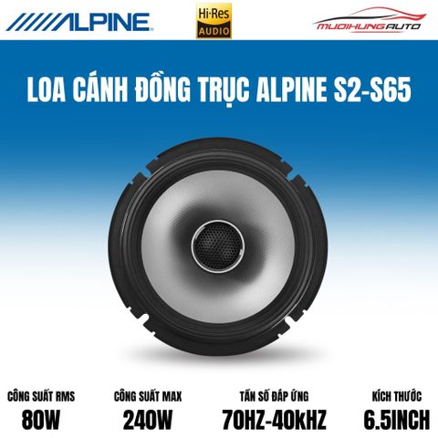 Loa cánh đồng trục Alpine S2-S65