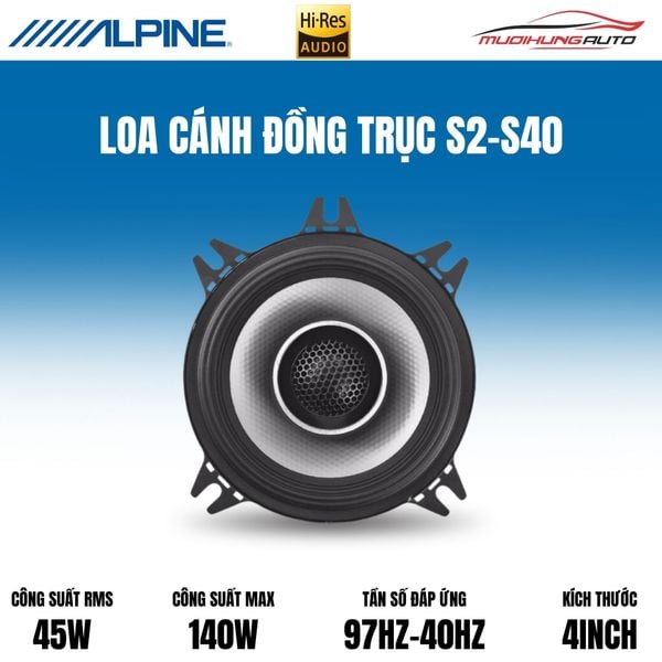 Loa Cánh Đồng Trục Alpine S2-S40