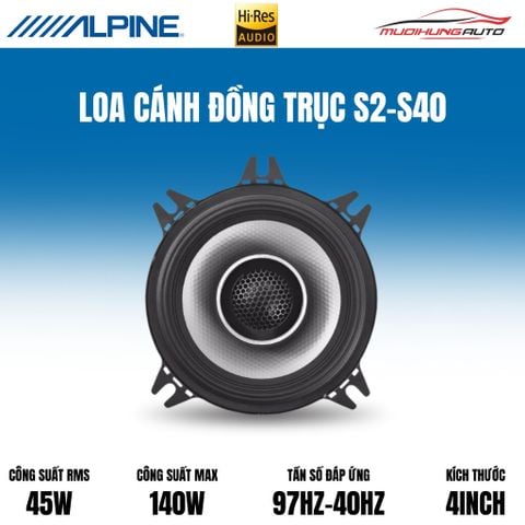 Loa cánh đồng trục Alpine S2-S40