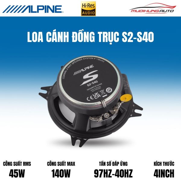 Loa Cánh Đồng Trục Alpine S2-S40