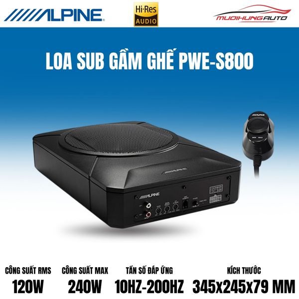 Loa Sub Gầm Ghế Alpine PWE-S800