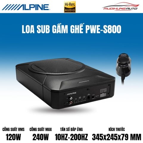 Loa Sub gầm ghế Alpine PWE-S800