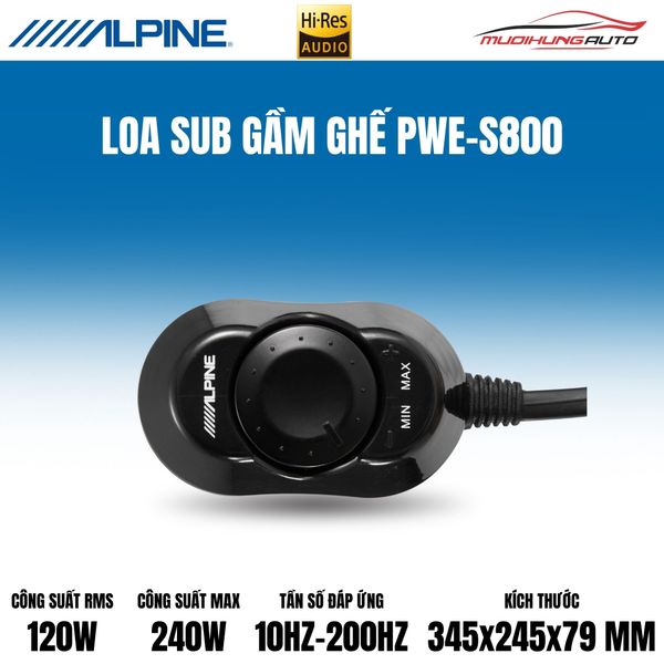 Loa Sub Gầm Ghế Alpine PWE-S800