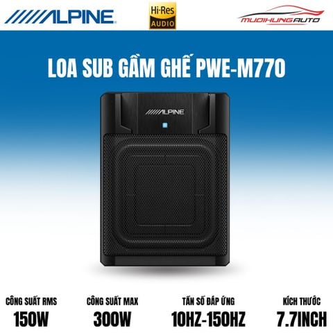 Loa sub gầm ghế Alpine PWE-M770