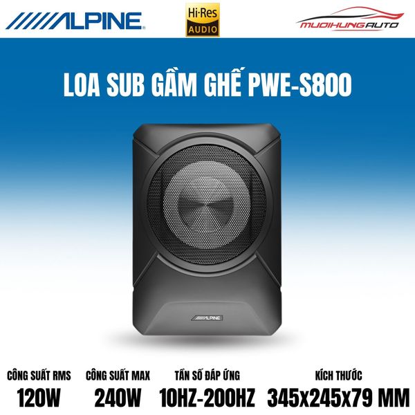 Loa Sub Gầm Ghế Alpine PWE-S800