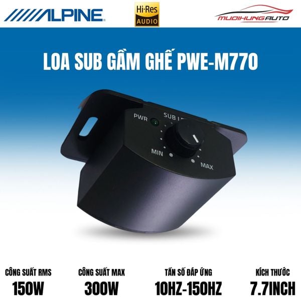 Loa Sub Gầm Ghế Alpine PWE-M770