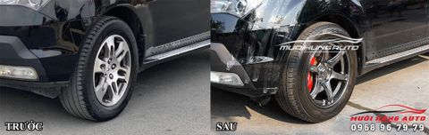 Độ Mâm Lazang 6 Cánh Và Ốp Heo Dầu Cho Xe Acura Chuyên Nghiệp