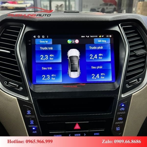 Màn Hình Android Xe Hyundai Santafe
