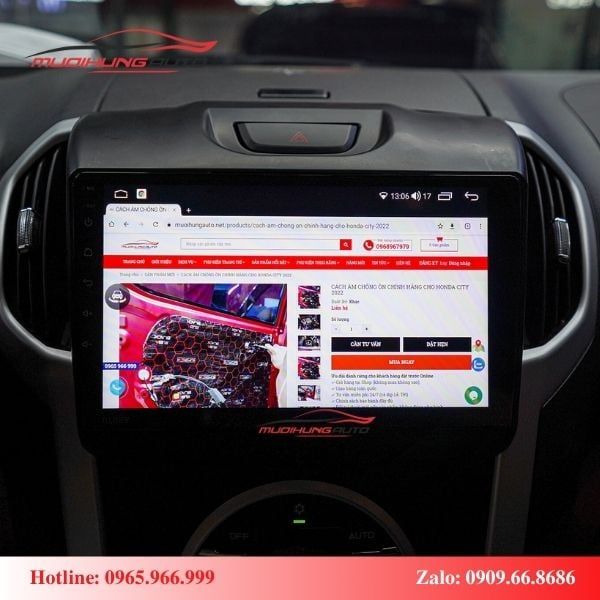 Màn Hình Android Xe Isuzu Mu-X