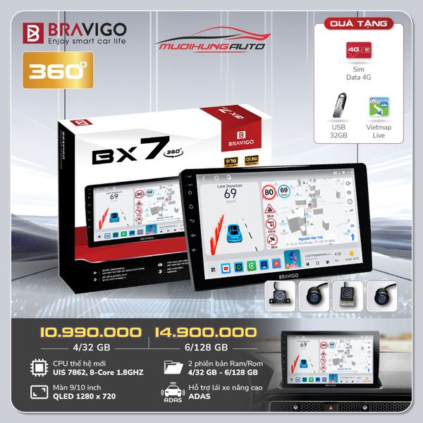 Màn Hình Bravigo BX7 360