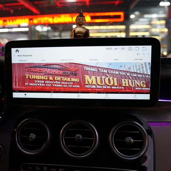 Màn Hình Dvd Android 10 Và Bản Đồ Vietmap S2 Cho Xe Mercedes GLC300