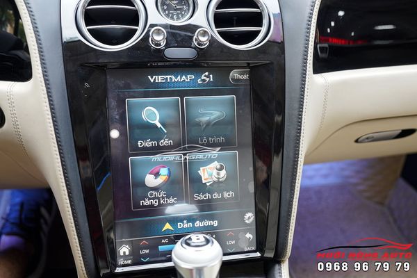 Lắp Đầu Màn Hình Android Kết Hợp Camera 360 Elliview Chính Hãng Cho Xe Bentley