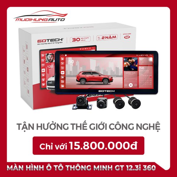 Màn Hình Gotech GT12.3I 360 (Khuyến Mãi 5/2024)