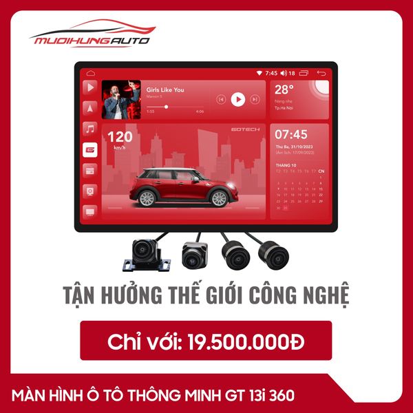 Màn Hình Gotech GT13I 360 (Khuyến Mãi 5/2024)