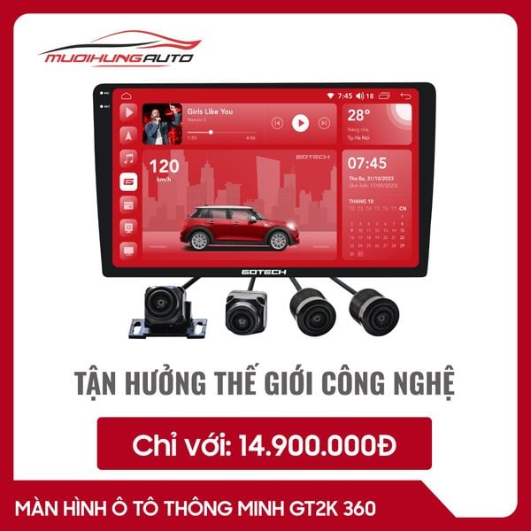 Màn Hình Gotech GT2K 360 (Khuyến Mãi 5/2024)