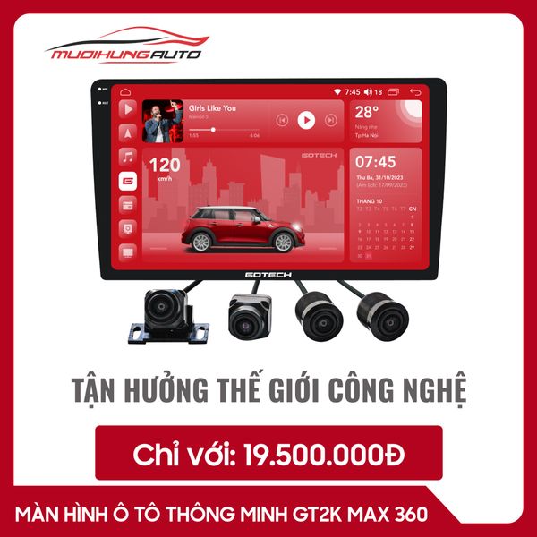 Màn Hình Gotech GT2K Max 360 (Khuyến Mãi 5/2024)