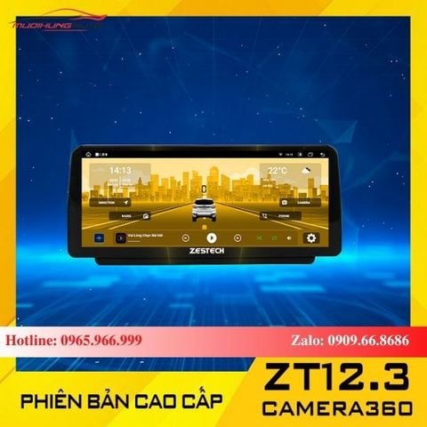 Màn hình Zestech ZT12.3 bản cao cấp camera 360