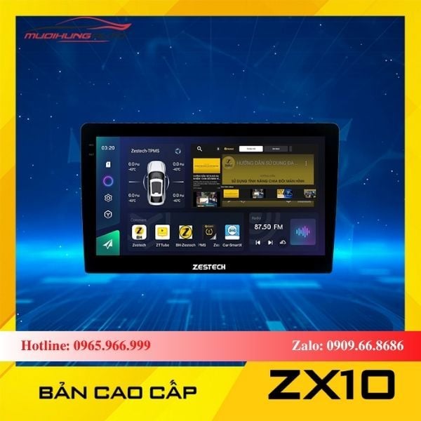 Màn Hình Zestech ZX10 Bản Cao Cấp (Khuyến Mãi 5/2024)